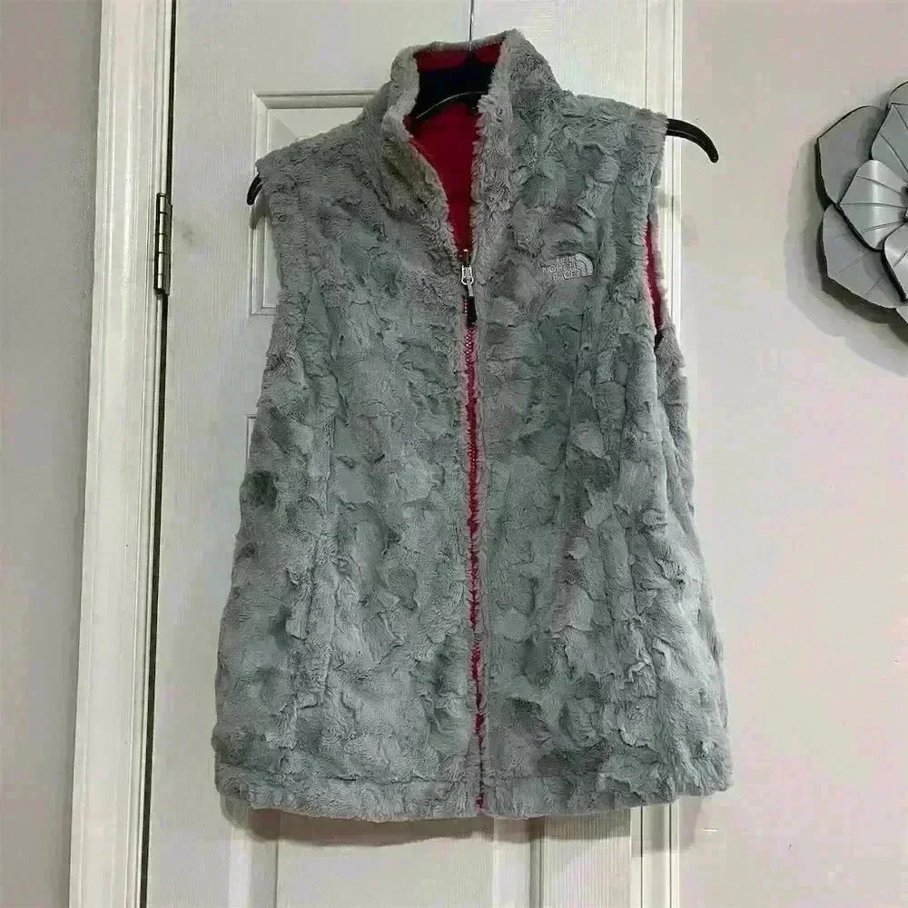 The North Face Women's Reversible Vest Pink Size S Casual Fall Winter - Picture 9 of 13